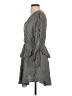 1.State 100% Rayon Stripes Gray Casual Dress Size S - photo 5