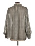H&M Tweed Silver Long Sleeve Blouse Size L - photo 2