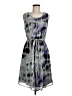 Worthington 100% Polyester Tie-dye Gray Cocktail Dress Size 6 - photo 1