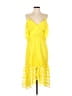 Three Floor Yellow Cocktail Dress Size 6 - photo 1