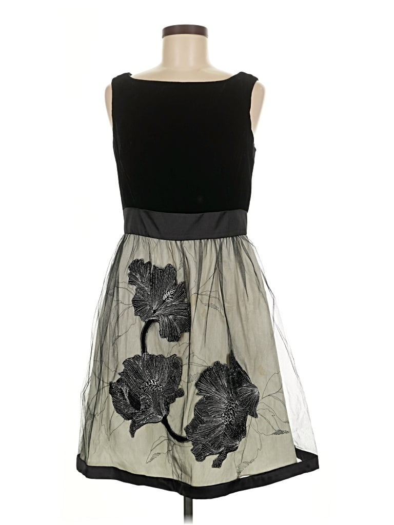 Pre-owned Donna Ricco Cocktail Dress In Black