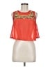 GB 100% Polyester Orange Sleeveless Blouse Size M - photo 1