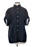 MNG Black Short Sleeve Button-Down Shirt Size S - photo 1