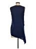 BCBGMAXAZRIA 100% Polyester Solid Blue Sleeveless T-Shirt Size XXS - photo 2