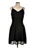 Pink Owl 100% Polyester Solid Black Cocktail Dress Size L - photo 1