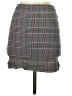 U-Shop 100% Rayon Plaid Gray Formal Skirt Size S - photo 2