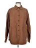 A New Day Brown Long Sleeve Button-Down Shirt Size S - photo 1