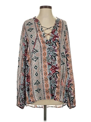 Show Me Your Mumu Long Sleeve Blouse (view 1)