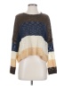 Market 100% Acrylic Color Block Brown Pullover Sweater Size S - photo 1