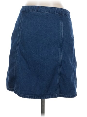 Pilcro and the Letterpress Denim Skirt (view 2)