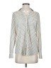 Talbots 100% Polyester Stripes Ivory Long Sleeve Blouse Size S - photo 1