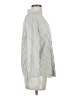 Talbots 100% Polyester Stripes Ivory Long Sleeve Blouse Size S - photo 4