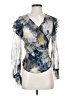 Amanda Uprichard 100% Polyester Blue 3/4 Sleeve Blouse Size S - photo 1