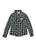 True Religion 100% Cotton Plaid Gray Blue Long Sleeve Button-Down Shirt Size M (baby) - photo 1