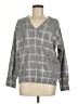 Calvin Klein Plaid Gray Pullover Sweater Size M - photo 1