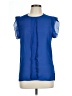 Unbranded 100% Polyester Blue Short Sleeve Blouse Size XL - photo 1