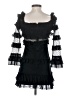 Venus 100% Polyester Black Cocktail Dress Size 4 - photo 2