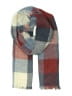 Unbranded Plaid Burgundy Red Scarf One size - photo 1