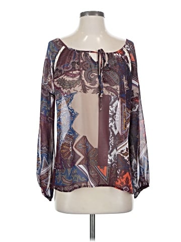 Sun & Shadow Long Sleeve Blouse (view 1)