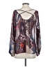 Sun & Shadow 100% Polyester Brown Long Sleeve Blouse Size S - photo 2