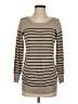 Lety & Me Stripes Tan Pullover Sweater Size S - photo 1