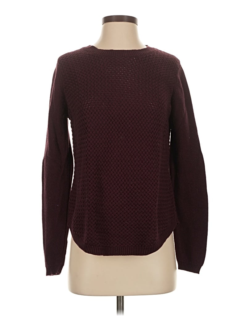 Pre-owned Lety & Me Pullover Sweater In Burgundy