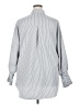 Unbranded 100% Polyester Stripes Gray Long Sleeve Blouse Size XXL - photo 2
