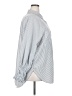 Unbranded 100% Polyester Stripes Gray Long Sleeve Blouse Size XXL - photo 4