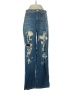 Pilcro 100% Cotton Graphic Blue Jeans Size 26 waist - photo 1