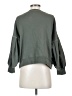Something Navy 100% Cotton Green Long Sleeve Top Size S - photo 2