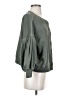 Something Navy 100% Cotton Green Long Sleeve Top Size S - photo 4