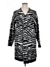 Dex 100% Acrylic Animal Print Black Cardigan Size 1X - photo 1