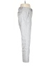 Gap Chevron-herringbone Silver Linen Pants Size 4R - photo 4