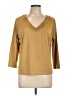 Doncaster Collection Tan 3/4 Sleeve Top Size L - photo 1