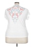 Bobeau Floral White Short Sleeve Top Size 3X - photo 2