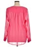 Signature Studio 100% Polyester Pink Long Sleeve Blouse Size XL - photo 2