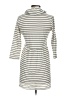 Loveappella Stripes Ivory Casual Dress Size S - photo 2