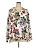 Pleione 100% Polyester Floral Ivory Long Sleeve Blouse Size 2X - photo 1