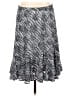 Coldwater Creek 100% Polyester Chevron-herringbone Silver Casual Skirt Size M (petite) - photo 1
