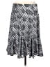 Coldwater Creek 100% Polyester Chevron-herringbone Silver Casual Skirt Size M (petite) - photo 2