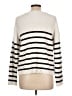 Marled Stripes Ivory Pullover Sweater Size L - photo 2