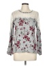 Rewind Silver Long Sleeve Blouse Size L - photo 1