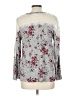 Rewind Silver Long Sleeve Blouse Size L - photo 2