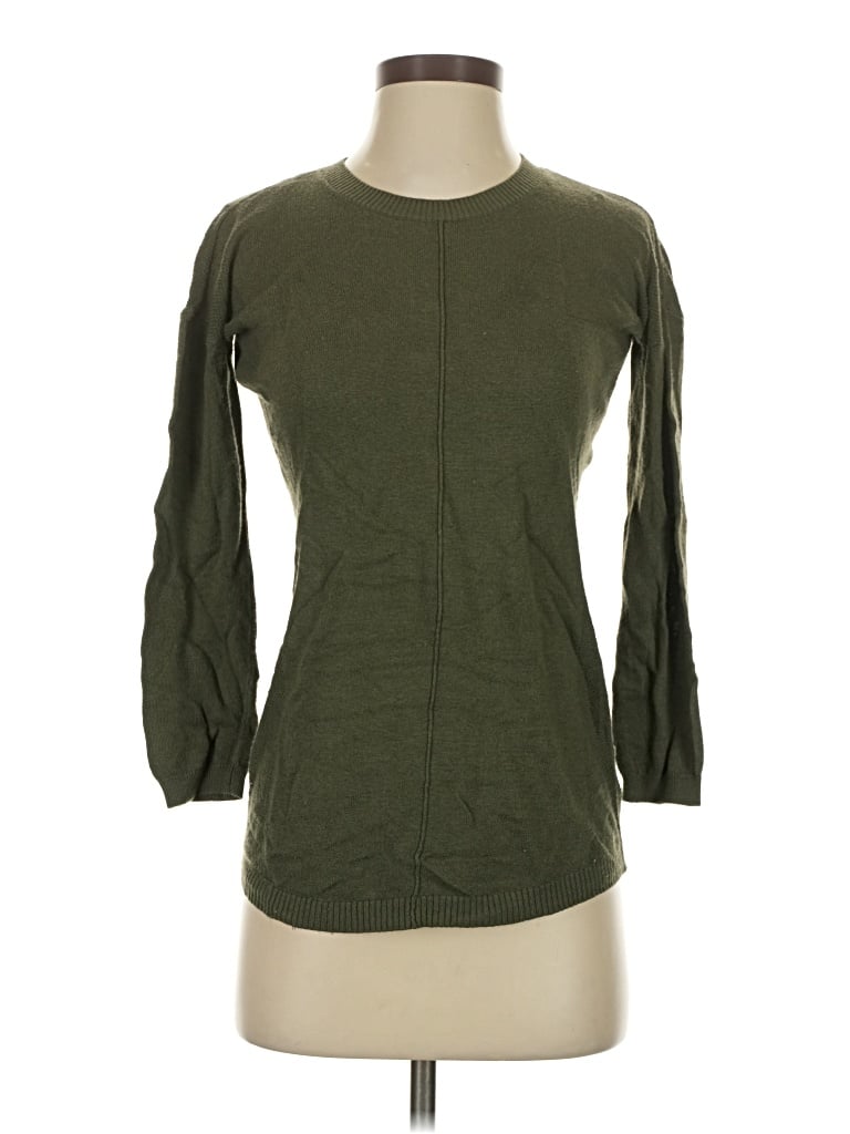 Pre-owned Pink Rose Cardigan Sweater In Green