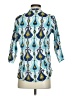 Roberta Roller Rabbit 100% Cotton Blue 3/4 Sleeve Blouse Size XS - photo 2