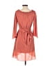 Ali & Jay 100% Polyester Solid Orange Casual Dress Size S - photo 2