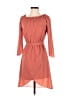 Ali & Jay 100% Polyester Solid Orange Casual Dress Size S - photo 1