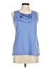 Basic Editions Blue Sleeveless T-Shirt Size M - photo 1
