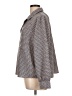 Levi's 100% Polyester Houndstooth Gray Long Sleeve Blouse Size L - photo 5