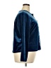 Diane von Furstenberg 100% Polyester Blue Long Sleeve Blouse Size 2X - photo 4